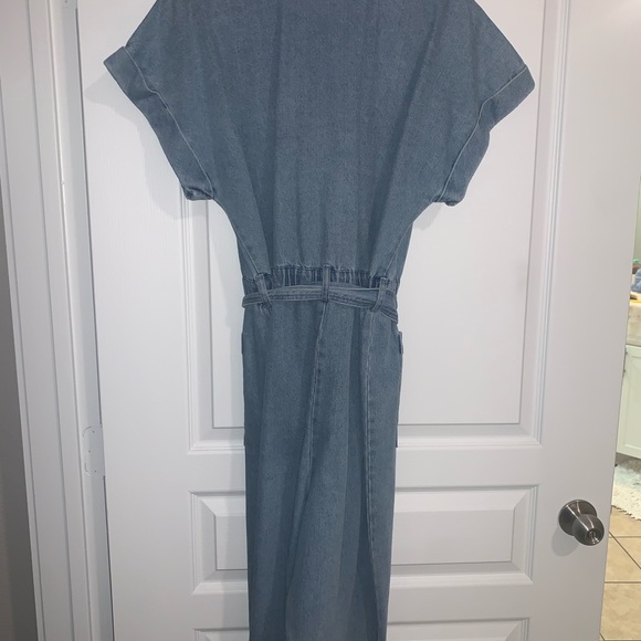 Express x Lady Gang Denim Jumpsuit - Size 12 - Picture 4 of 5